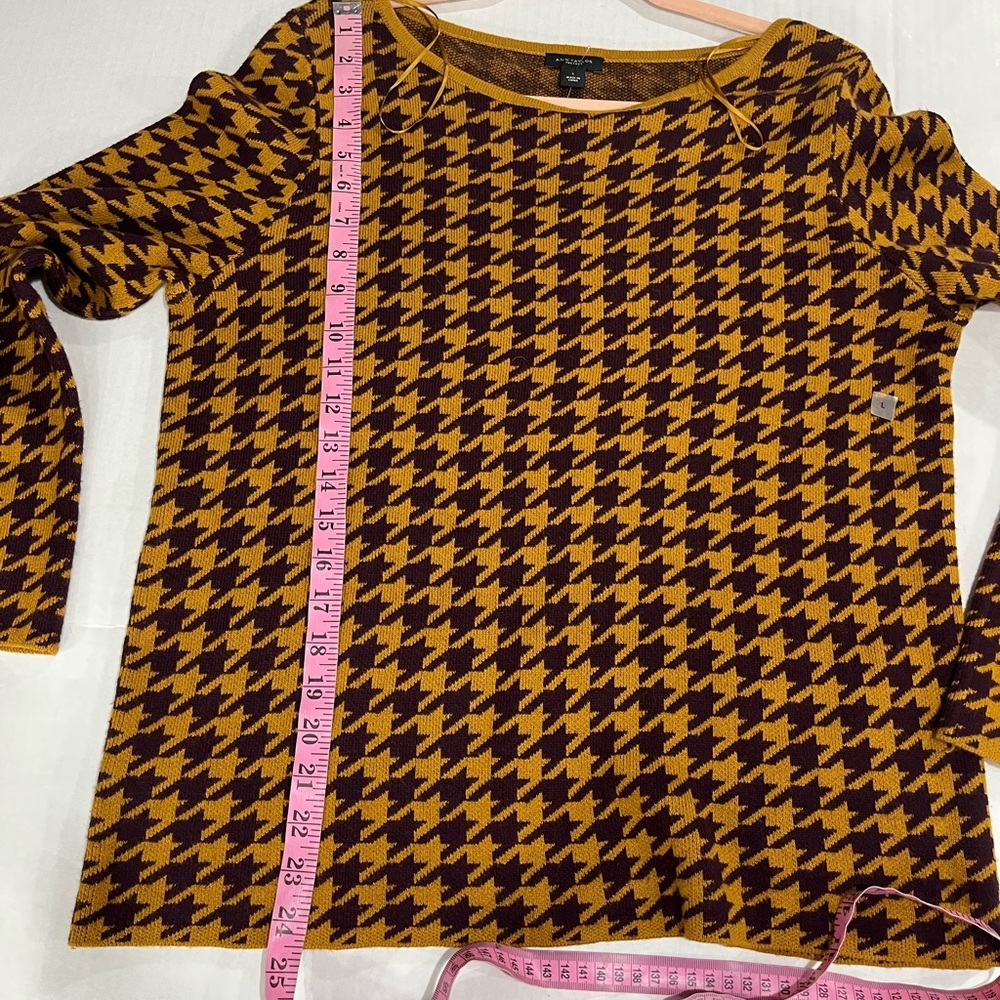 ANN TAYLOR HOUNDSTOOTH SWEATER NEW WITH TAG (365) - Picture 14 of 16